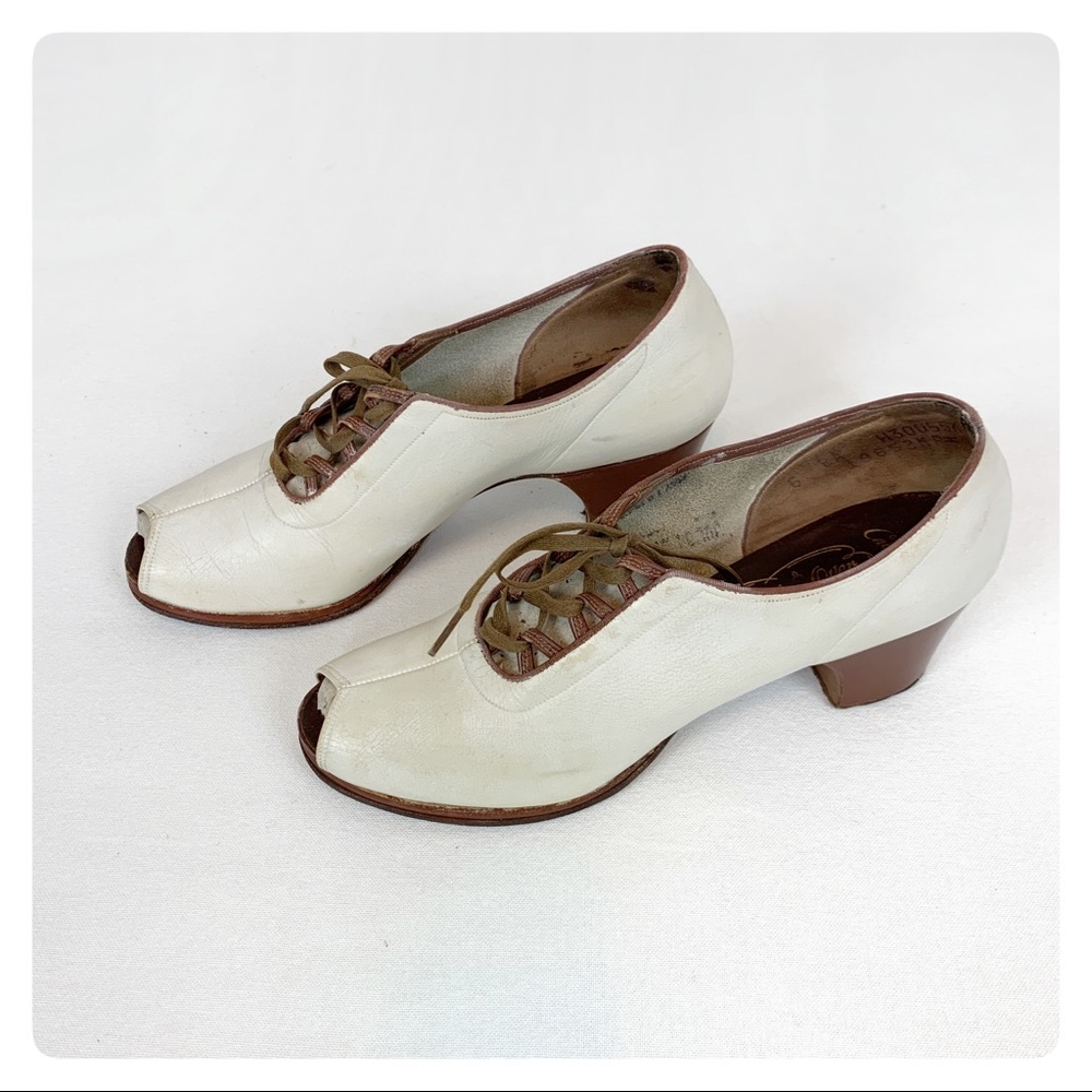 WALK OVER US Size 5.5-6 40s 50s Shoes 218RE